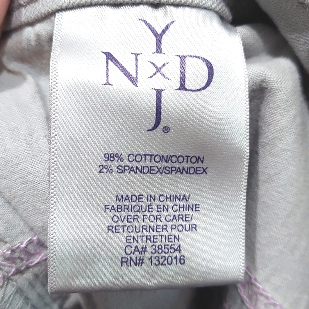 NYDJ Jeans, Size 18 Petite, Ankle‎ Length, Grey, Cotton Spandex Stretch, Zip Fly - Picture 5 of 5